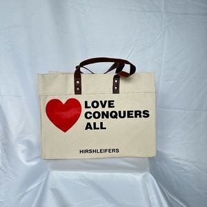 Hirshleifers love conquers all tote bag